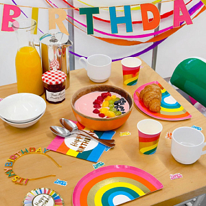 Гирлянда Talking Tables "Happy Birthday", разноцветная, 3 м